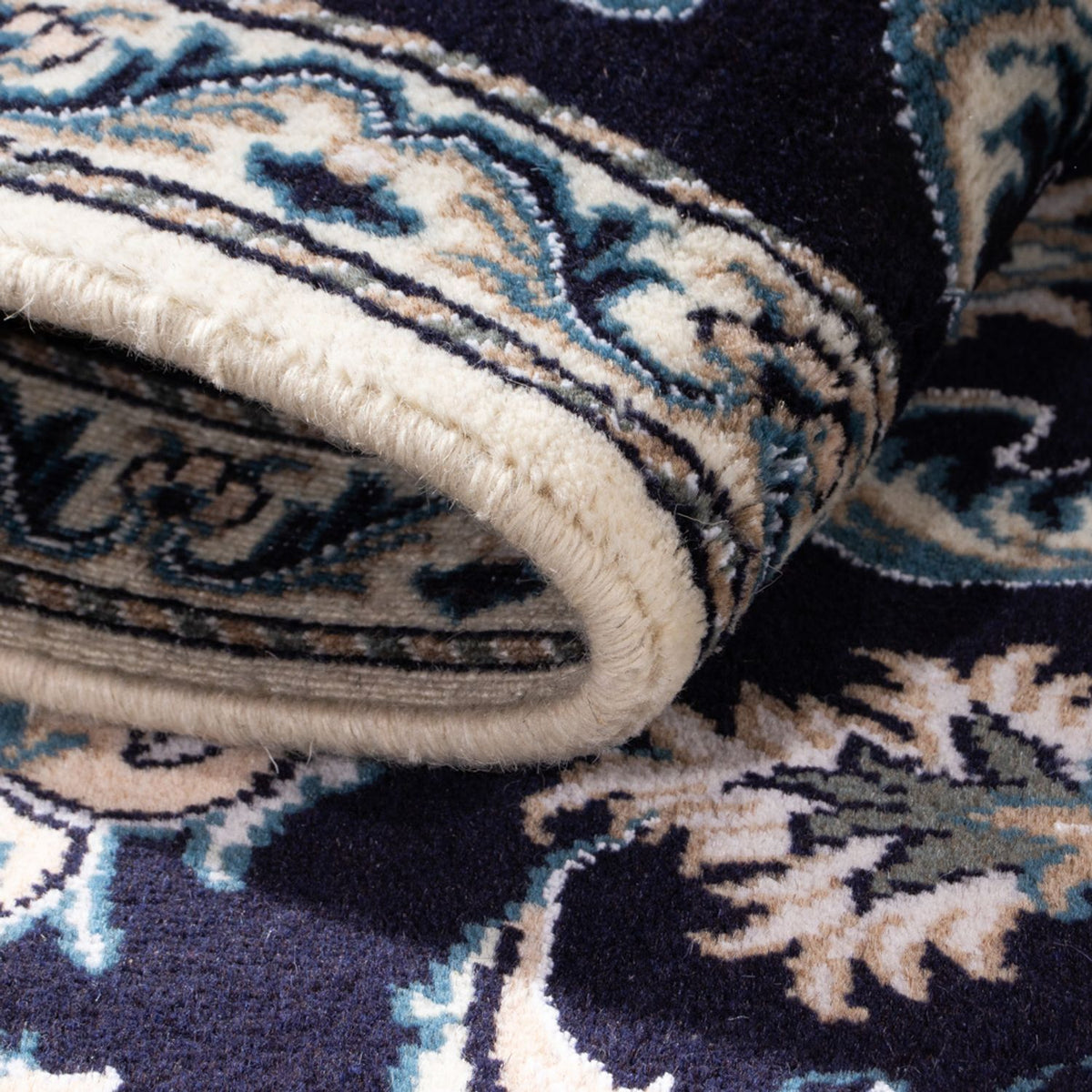 Persisk matta - Nain - 141 x 72 cm - mörkblå