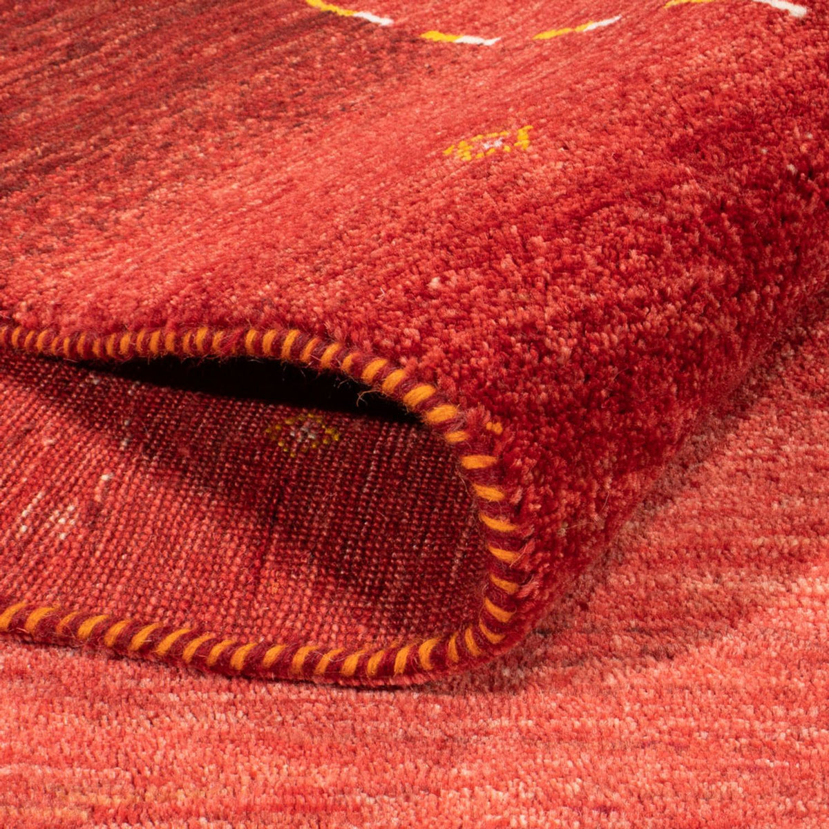 Gabbeh-matta - persisk - 253 x 177 cm - röd