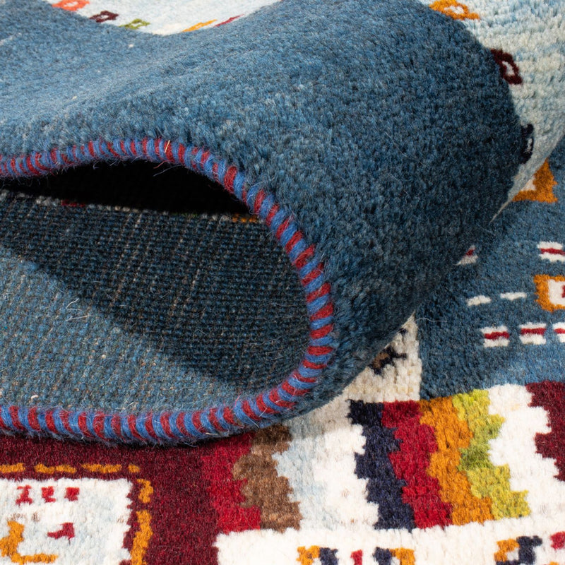 Gabbeh-matta - persisk - 197 x 156 cm - blå