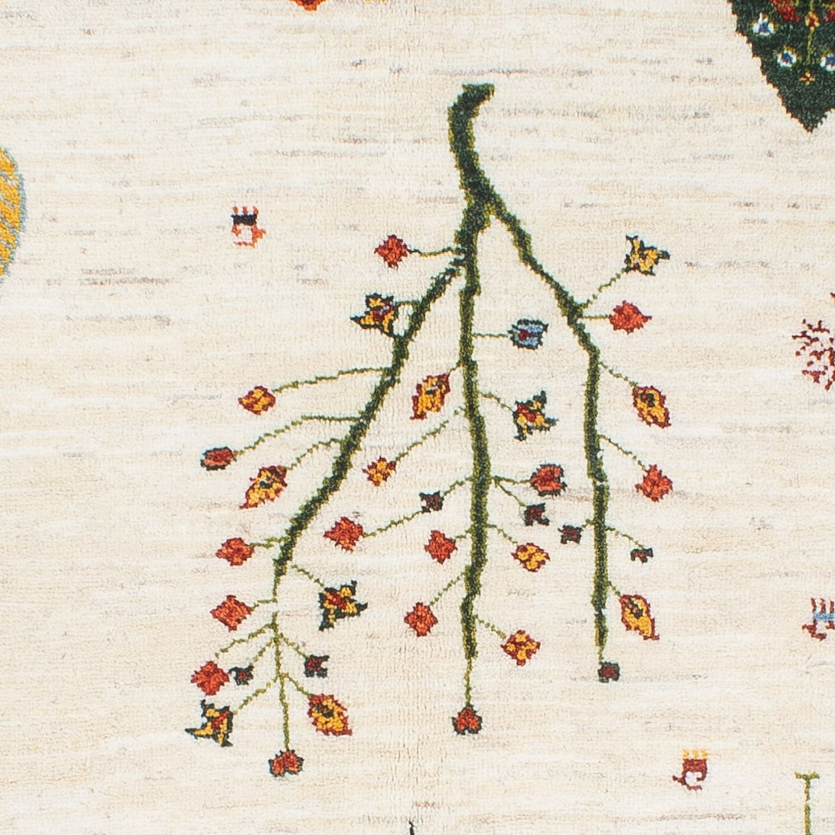 Gabbeh-matta - Loribaft Persian - 198 x 155 cm - natur