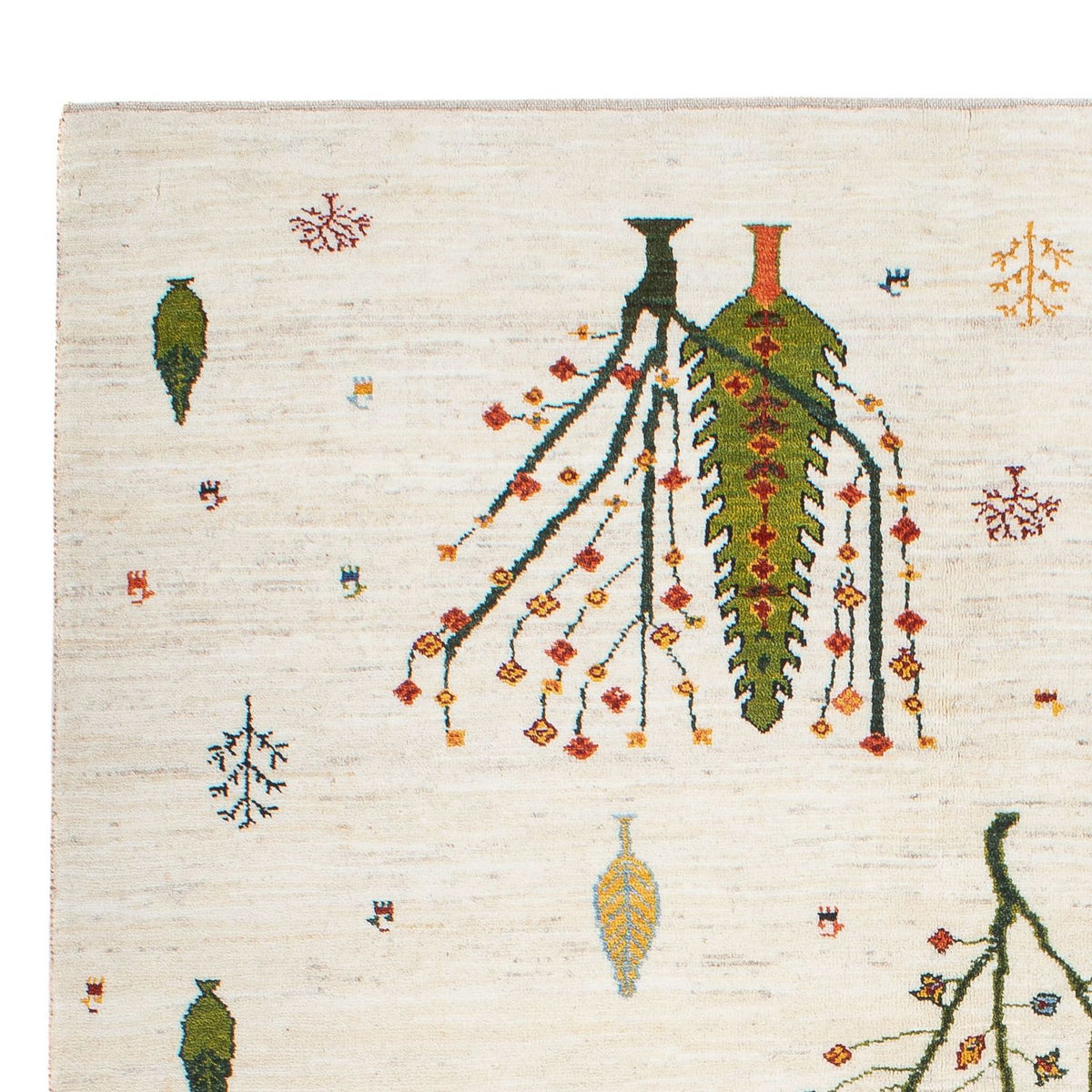 Gabbeh-matta - Loribaft Persian - 198 x 155 cm - natur