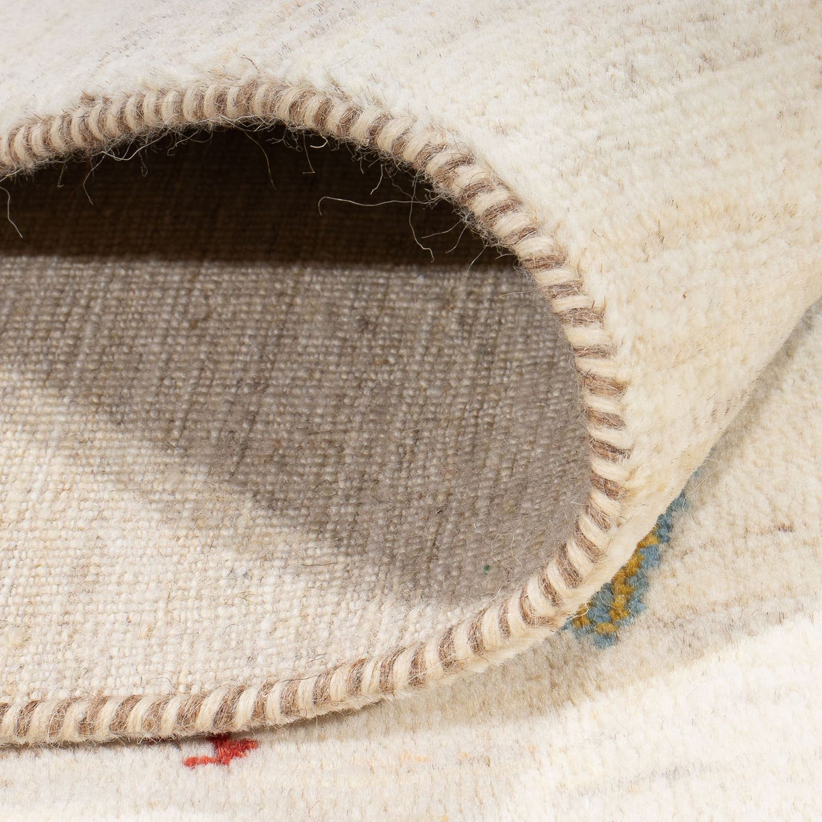 Gabbeh-matta - Loribaft Persian - 198 x 155 cm - natur