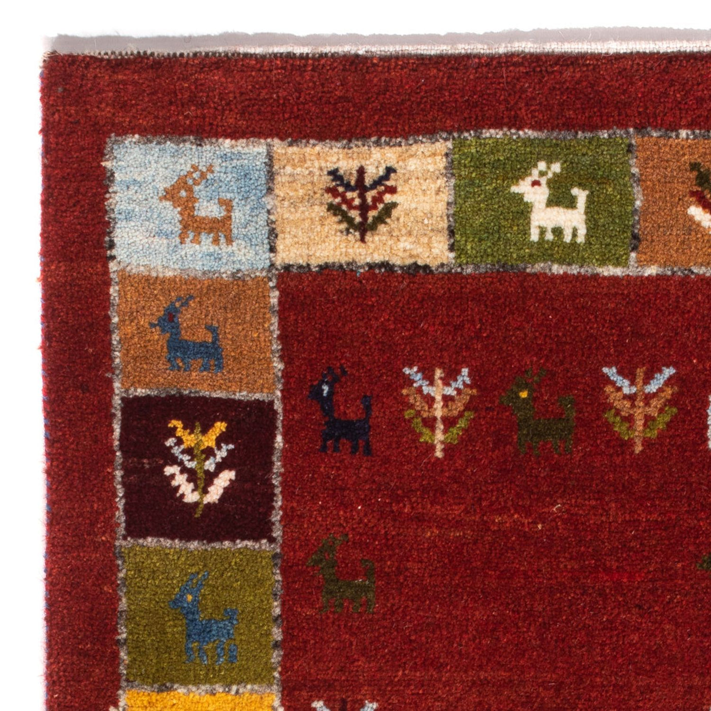 Persisk Gabbeh Mattan 88x61cm - Perserteppich Wollteppich