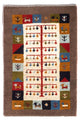 Persisk Gabbeh Mattan 61x88cm - Perserteppich Wollteppich