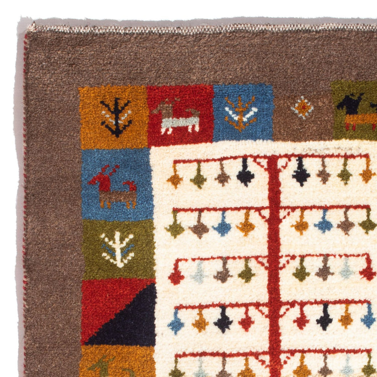 Persisk Gabbeh Mattan 61x88cm - Perserteppich Wollteppich