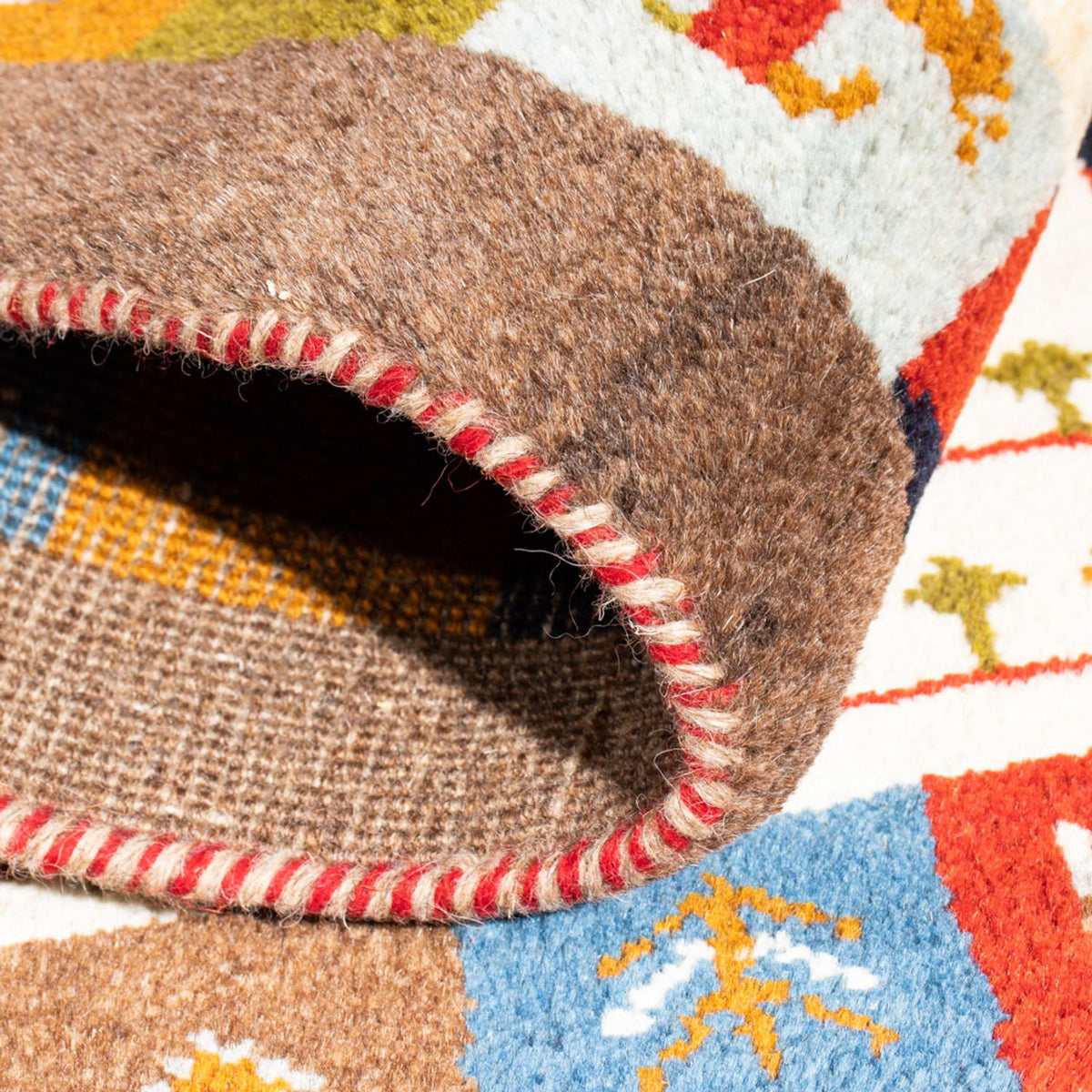 Gabbeh-matta - persisk - 88 x 61 cm - flerfärgad