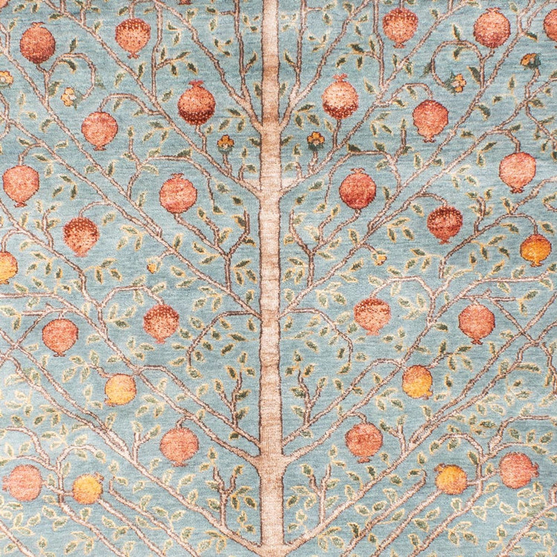 Designermatta - 253 x 184 cm - turkos