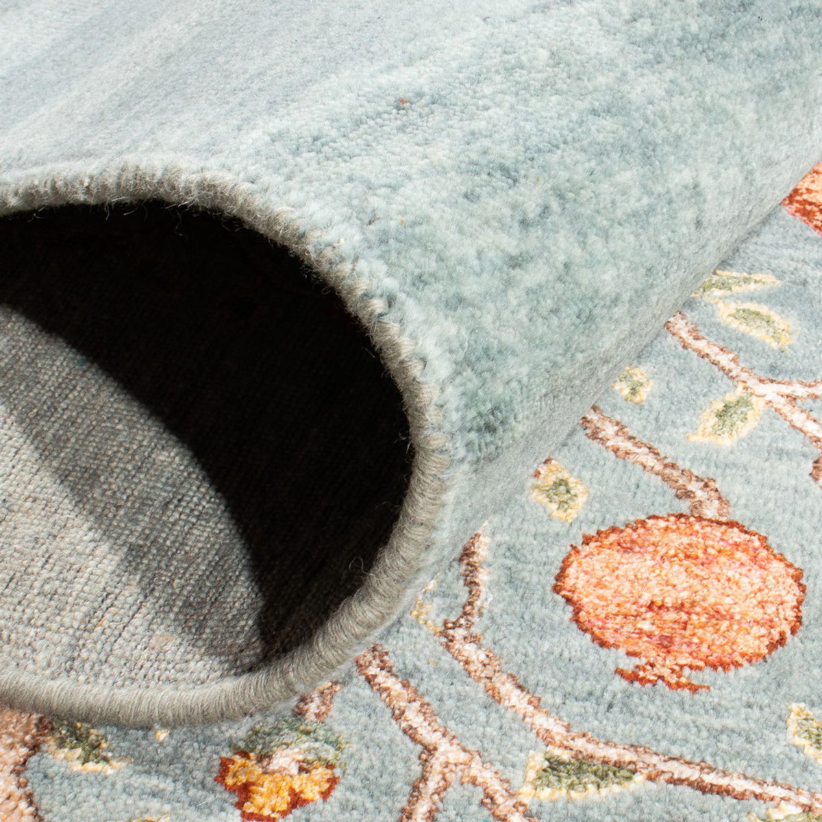 Designermatta - 253 x 184 cm - turkos