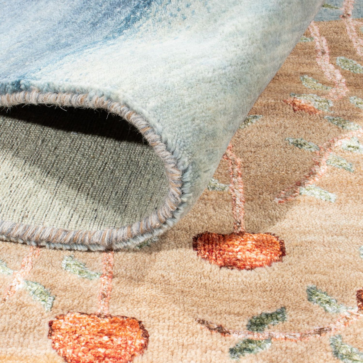 Designermatta - 260 x 188 cm - blå