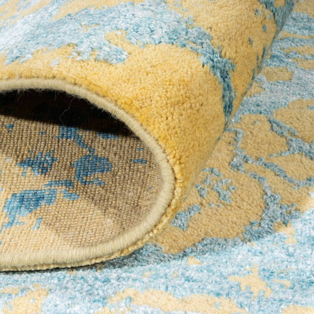 Designermatta - 305 x 251 cm - turkos