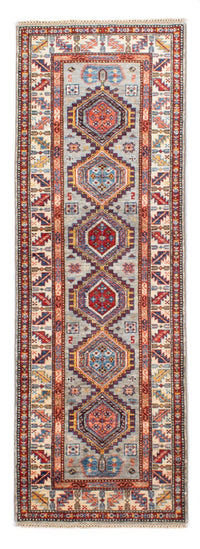 Runner Ziegler Carpet - Kazak - 228 x 74 cm - ljusblå
