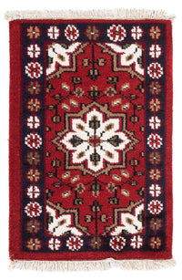 Oriental Carpet - 90 x 60 cm - röd