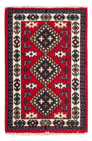 Oriental Carpet - 90 x 60 cm - röd