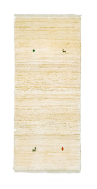 Runner Gabbeh-matta - persisk - 202 x 75 cm - beige