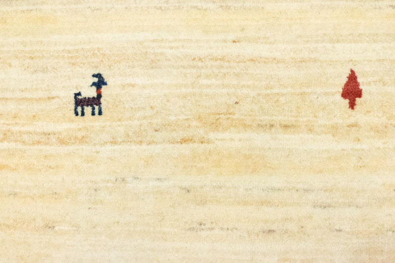 Runner Gabbeh-matta - persisk - 202 x 75 cm - beige