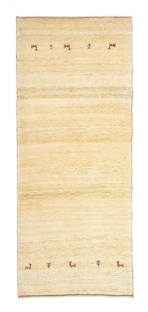 Runner Gabbeh-matta - persisk - 215 x 75 cm - beige