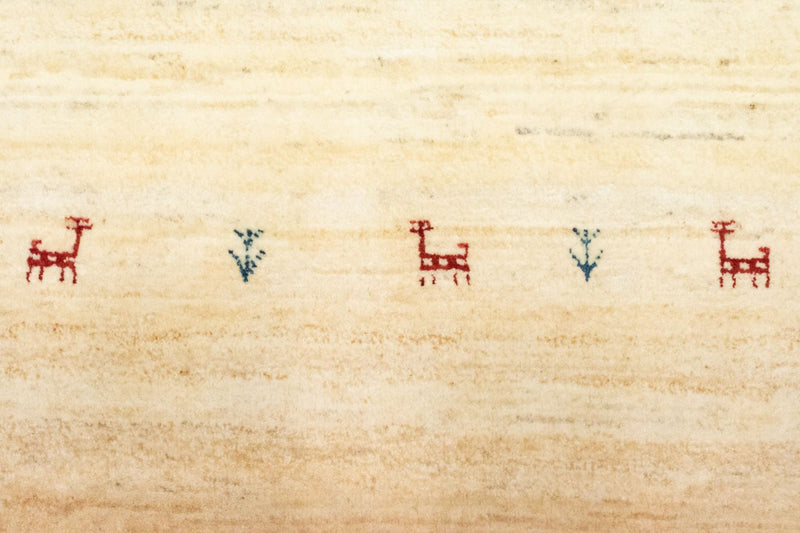 Runner Gabbeh-matta - persisk - 215 x 75 cm - beige