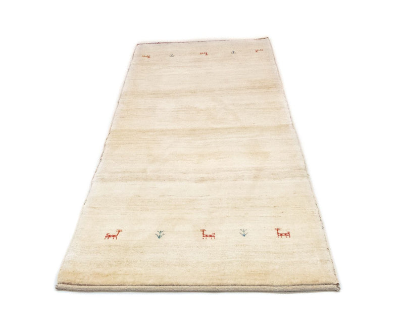 Runner Gabbeh-matta - persisk - 215 x 75 cm - beige