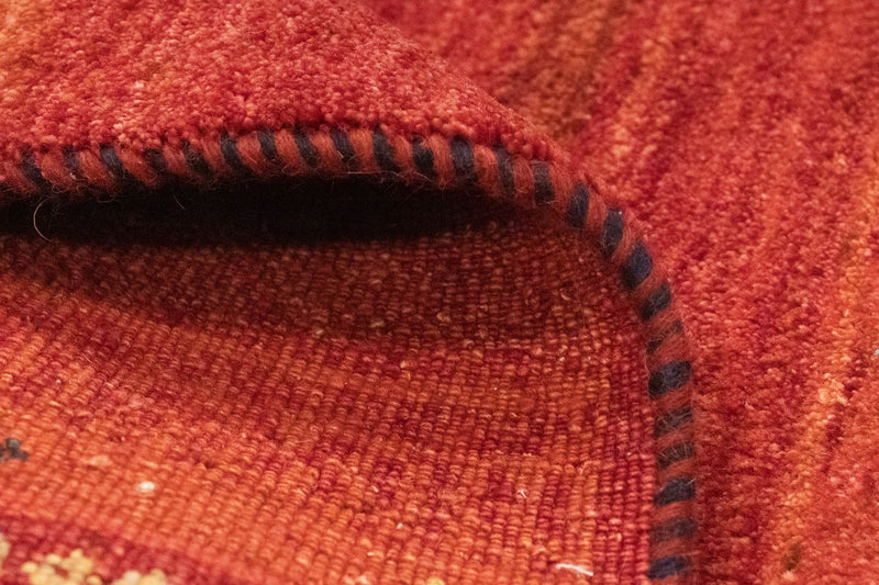 Runner Gabbeh-matta - persisk - 215 x 75 cm - orange