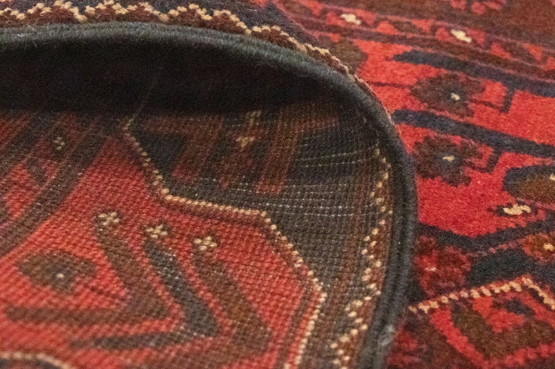 Runner Afghansk matta - Kunduz - 295 x 75 cm - röd