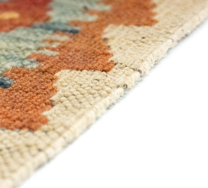 Runner Kelim Carpet - orientalisk matta - 395 x 84 cm - brun