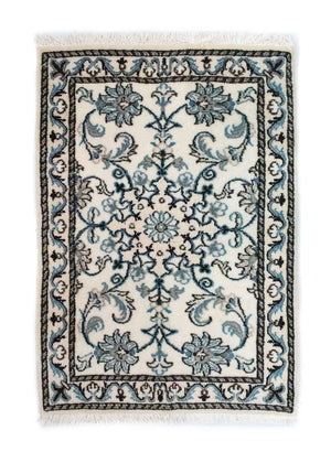 Persisk matta - Nain - 82 x 54 cm - naturvit