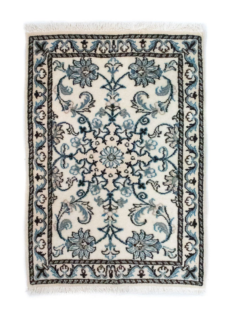 Persisk matta - Nain - 82 x 54 cm - naturvit