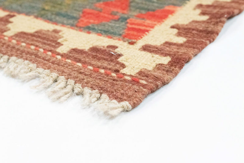 Kelim Carpet - orientalisk matta - 90 x 60 cm - orange