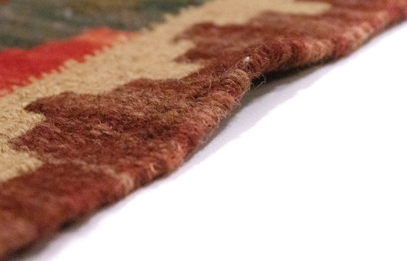 Kelim Carpet - orientalisk matta - 90 x 60 cm - orange