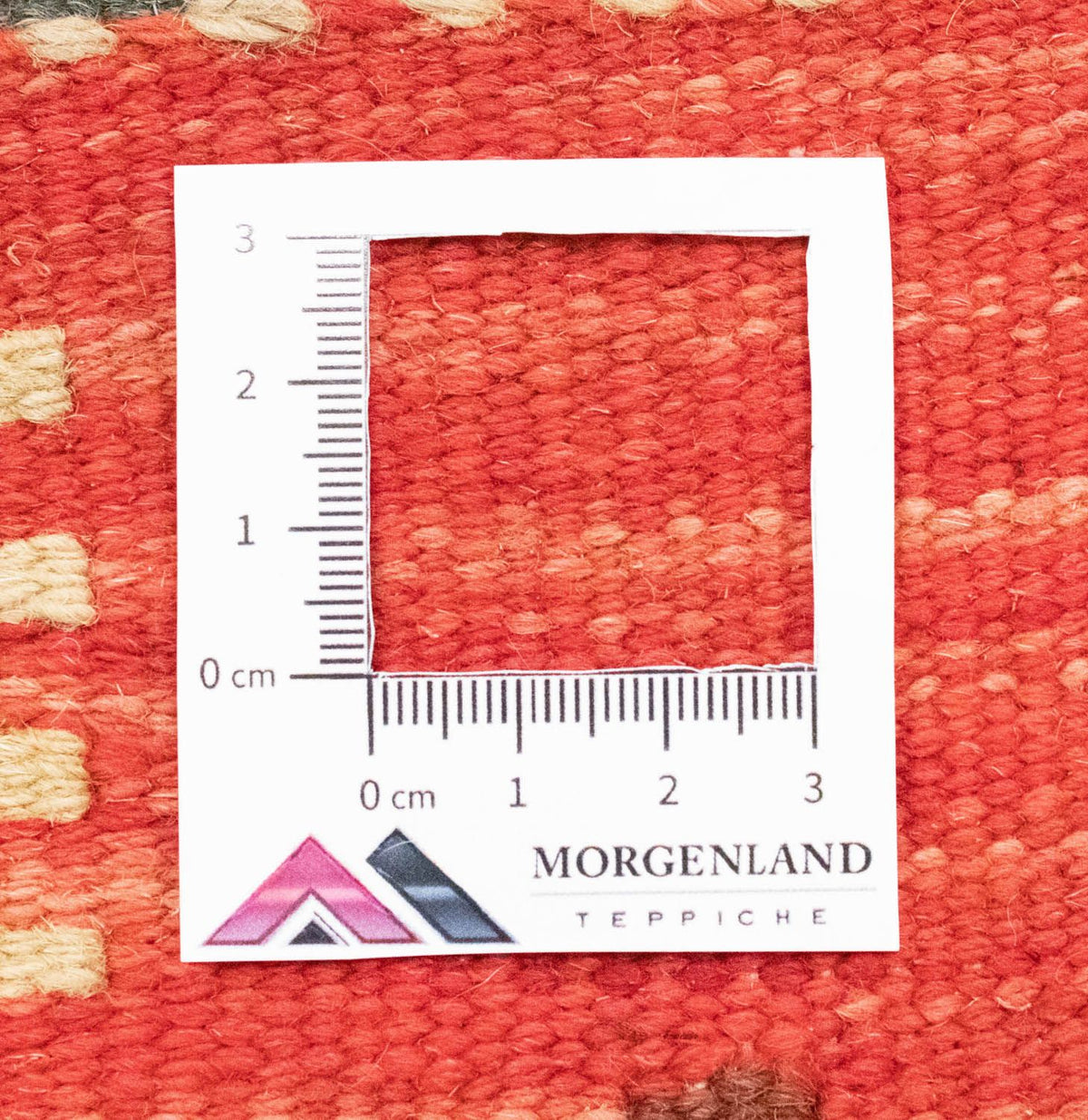 Kelim Carpet - orientalisk matta - 90 x 60 cm - orange