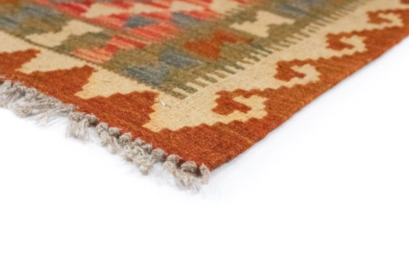 Kelim Carpet - orientalisk matta - 90 x 60 cm - orange