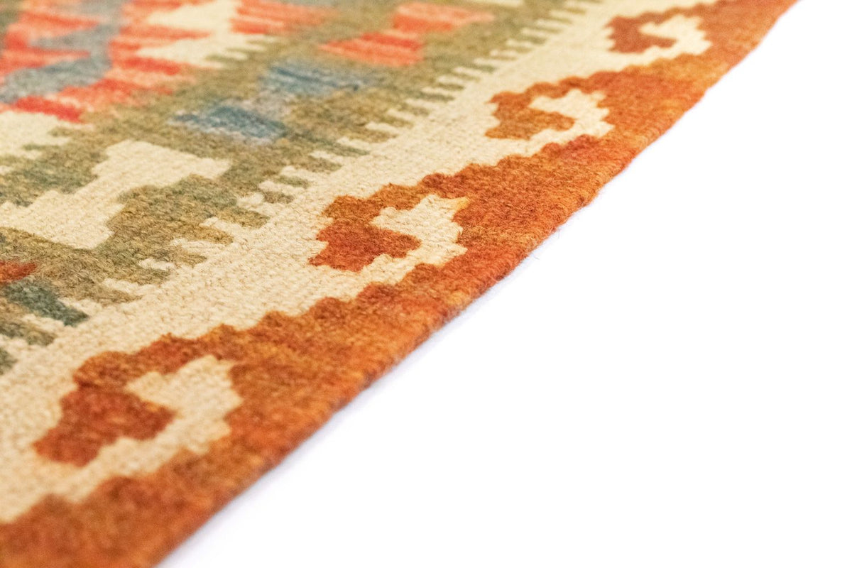 Kelim Carpet - orientalisk matta - 90 x 60 cm - orange