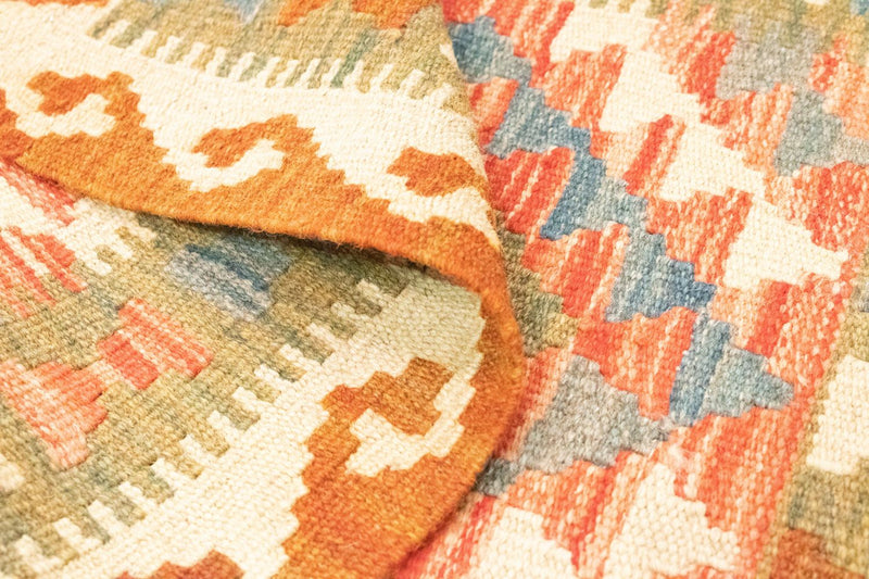 Kelim Carpet - orientalisk matta - 90 x 60 cm - orange