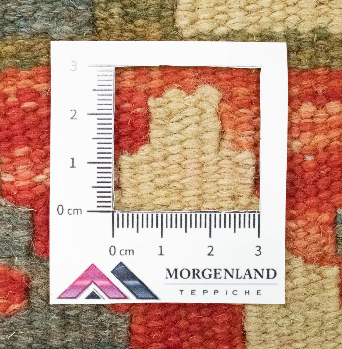 Kelim Carpet - orientalisk matta - 90 x 60 cm - orange