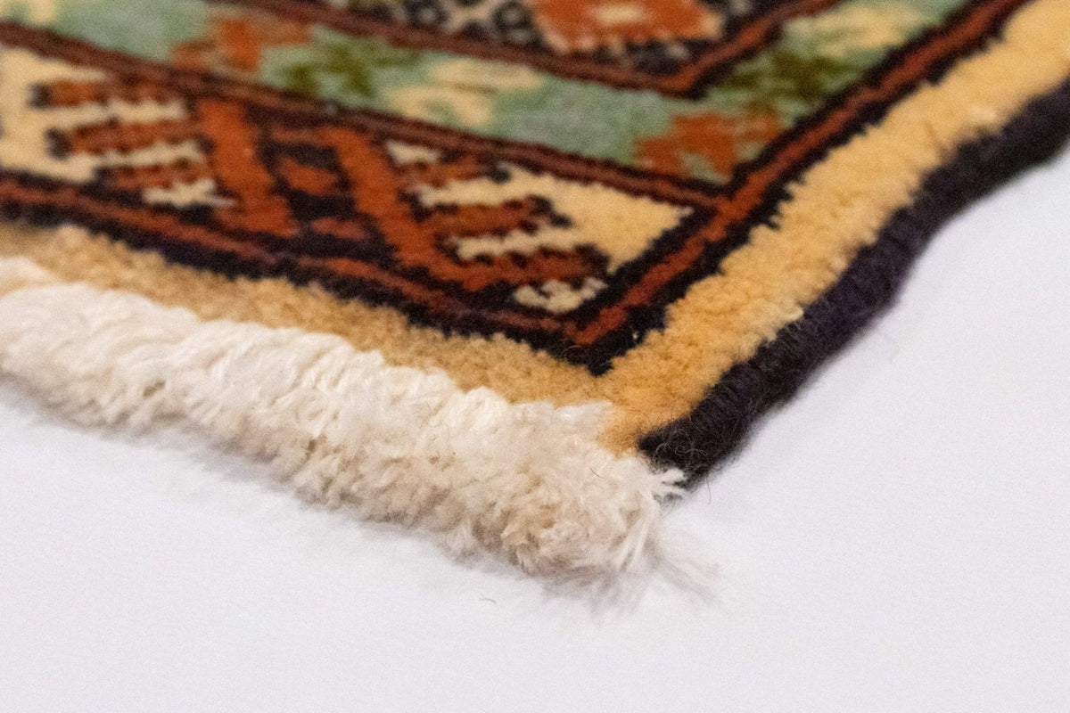 Turkaman-matta - 93 x 63 cm - blå