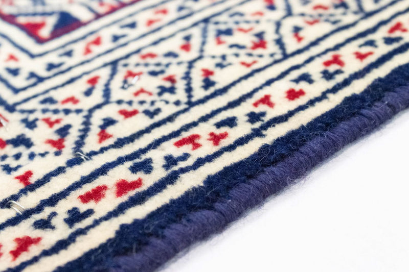 Turkaman-matta - 90 x 62 cm - blå