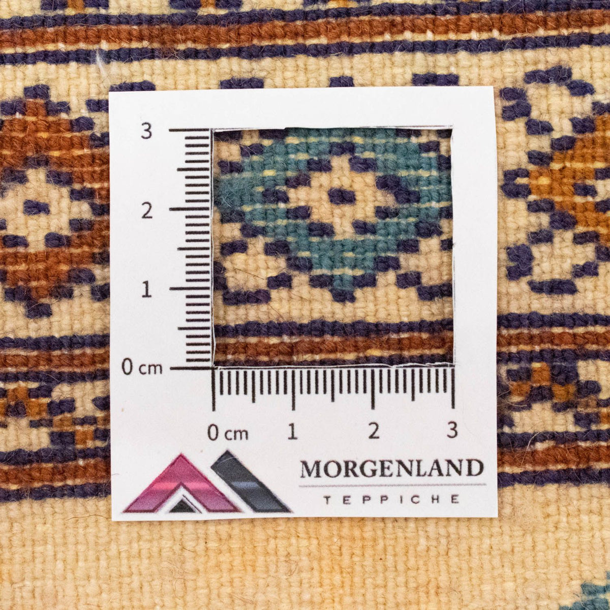 Turkaman-matta - 89 x 64 cm - blå