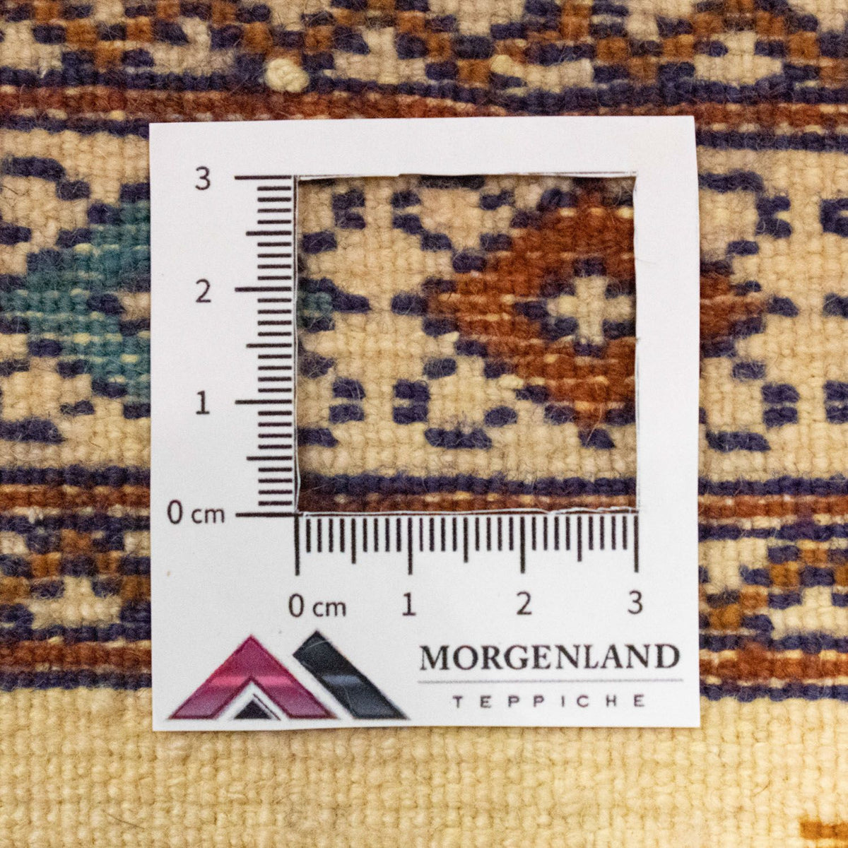 Turkaman-matta - 88 x 63 cm - beige