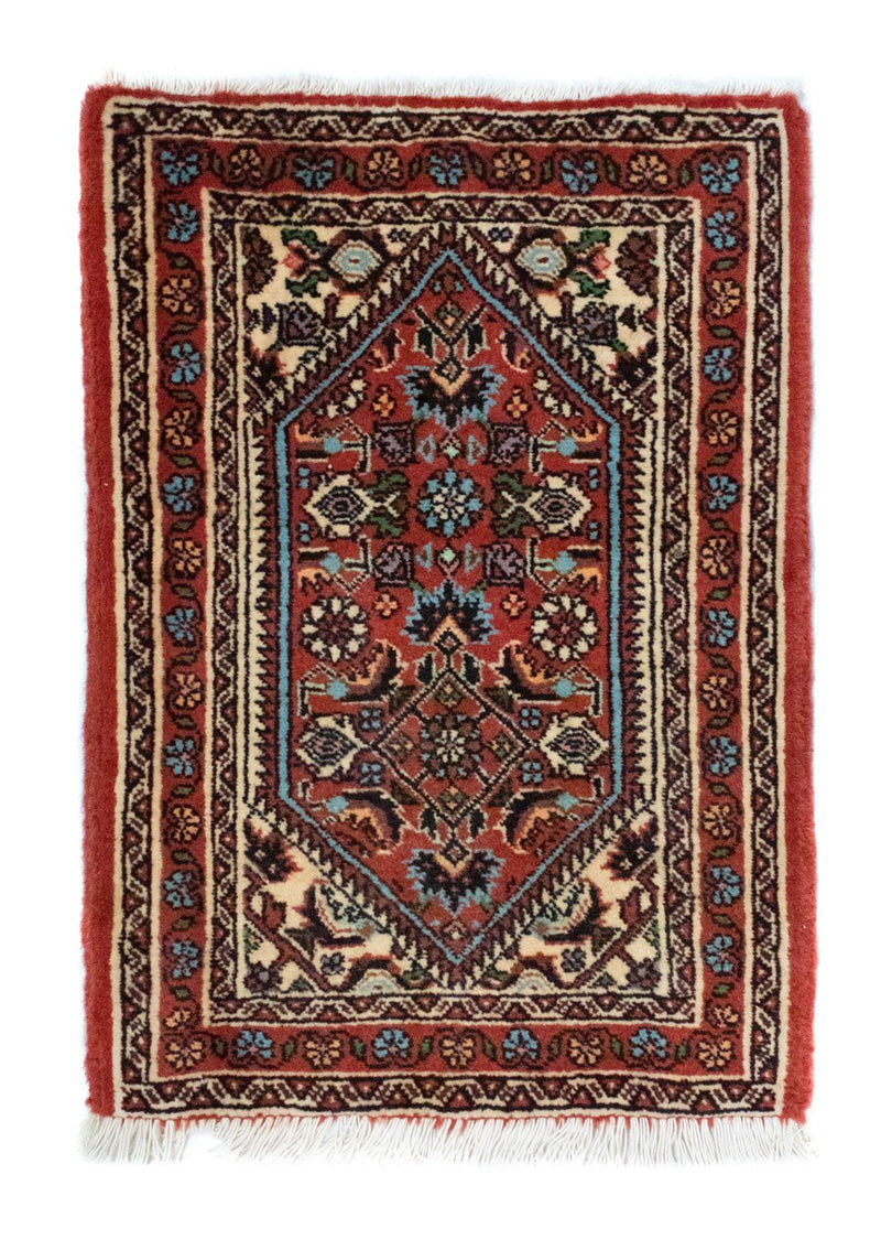 Persisk matta - Bijar - 60 x 40 cm - röd