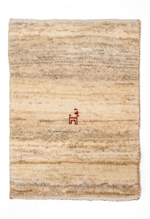 Gabbeh-matta - persisk - 60 x 40 cm - brun