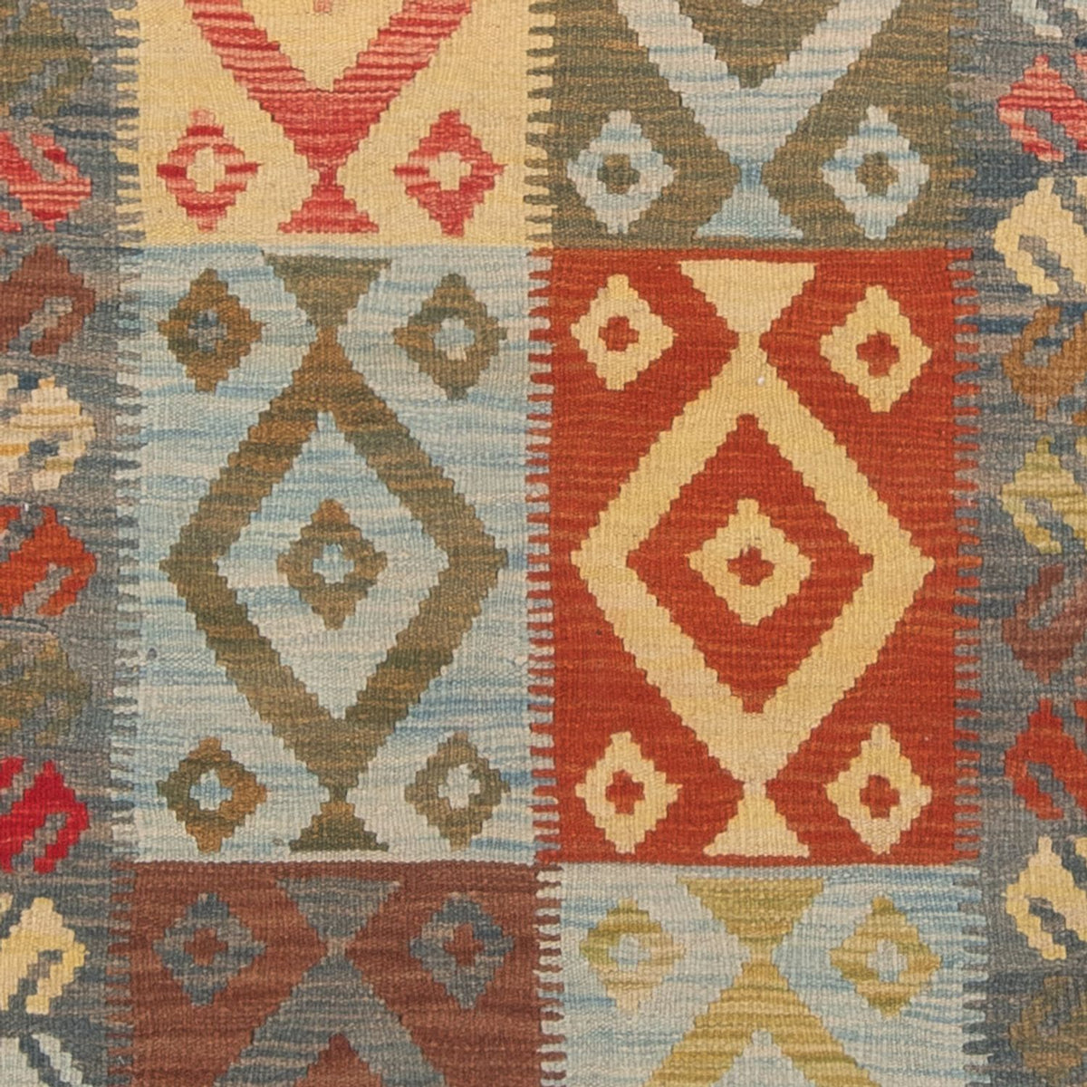 Kelim Carpet - Splash - 168 x 106 cm - flerfärgad