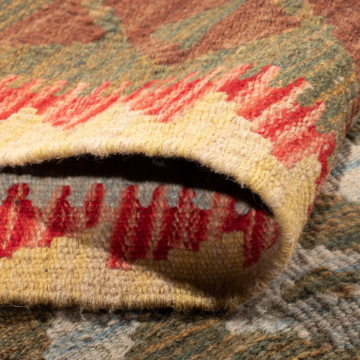 Kelim Carpet - Splash - 168 x 106 cm - flerfärgad