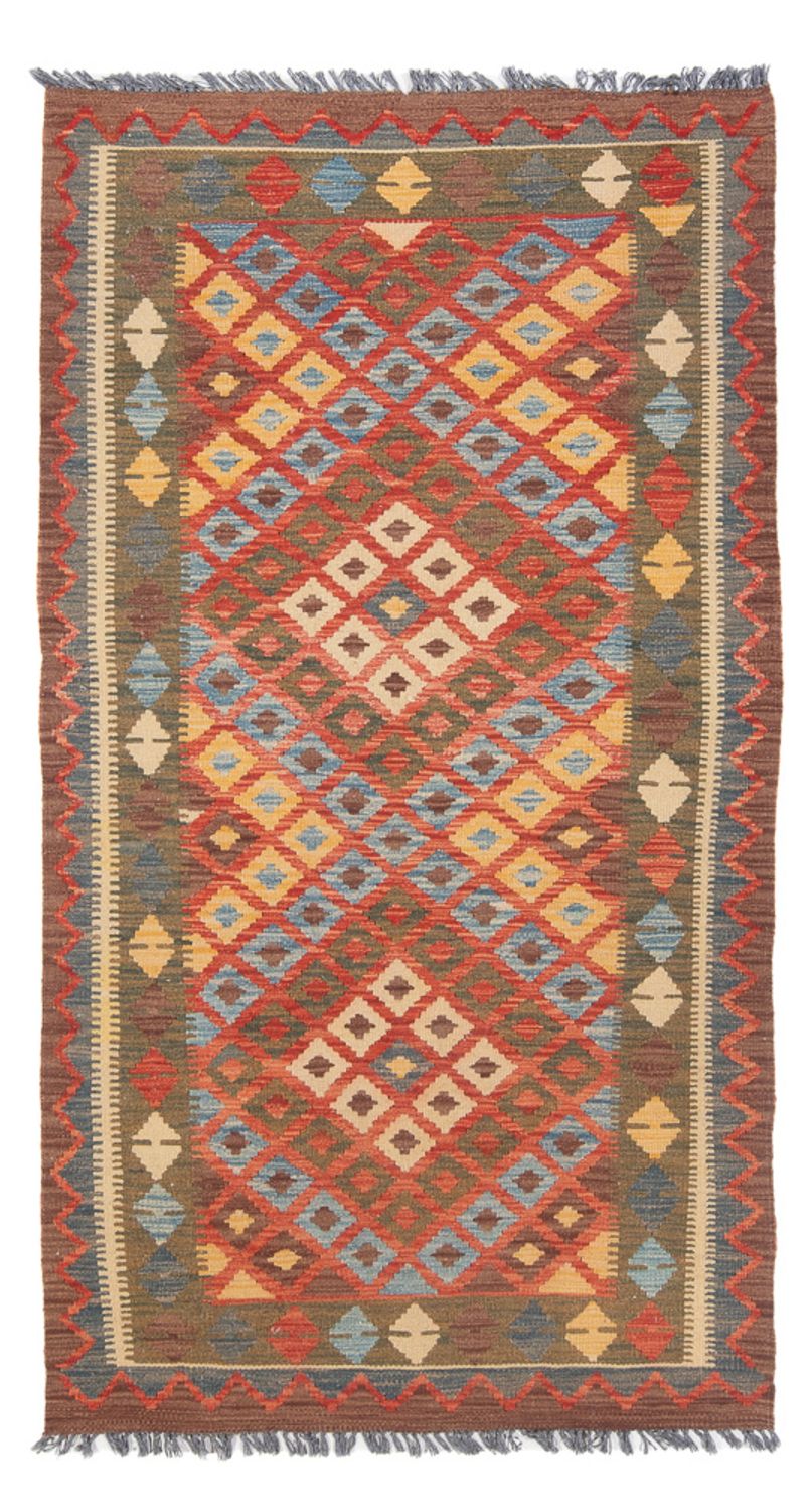 Runner Kelim Carpet - Splash - 207 x 101 cm - flerfärgad