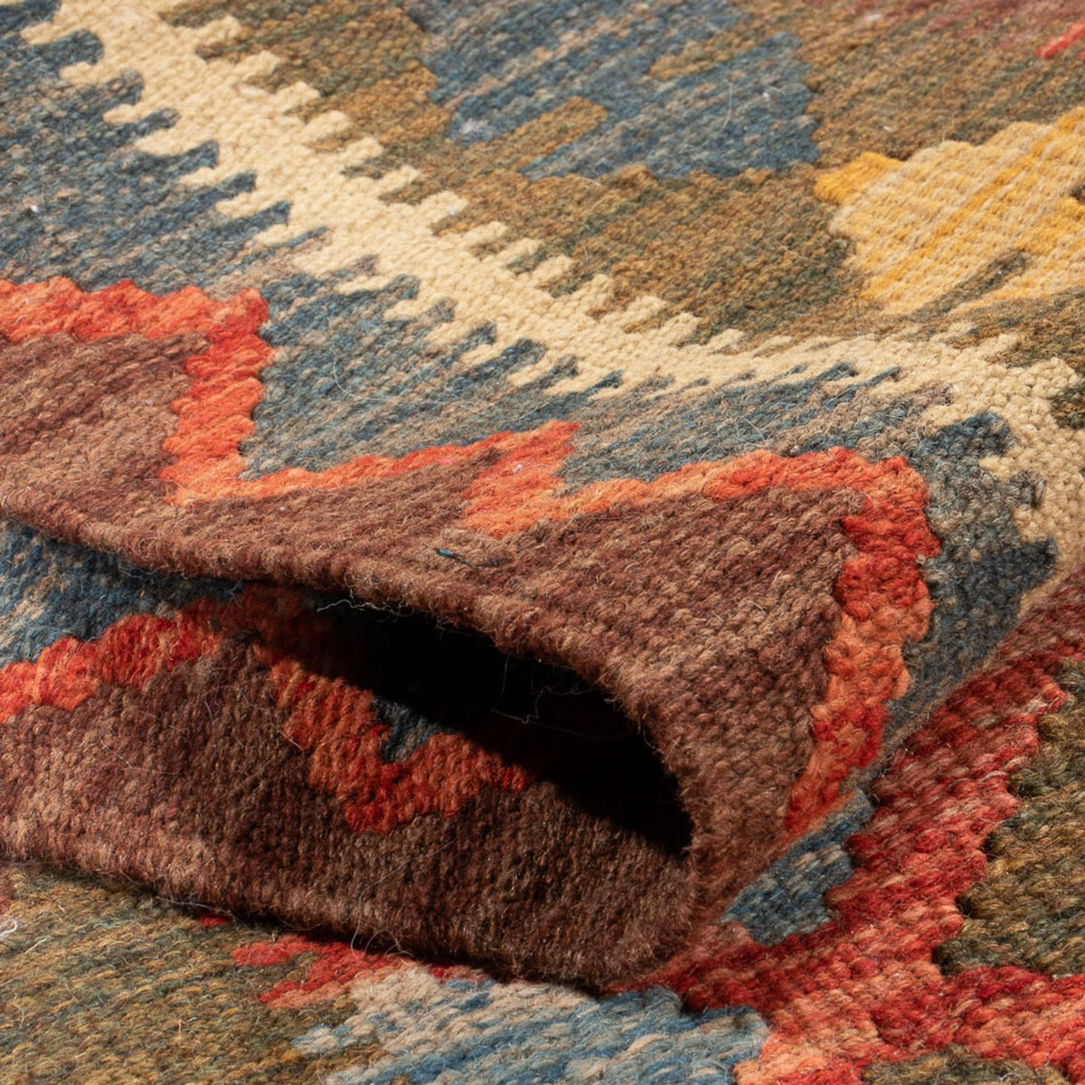 Runner Kelim Carpet - Splash - 207 x 101 cm - flerfärgad