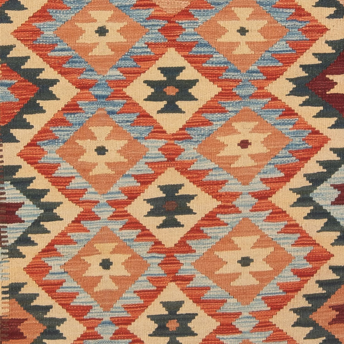 Runner Kelim Carpet - Splash - 198 x 104 cm - flerfärgad