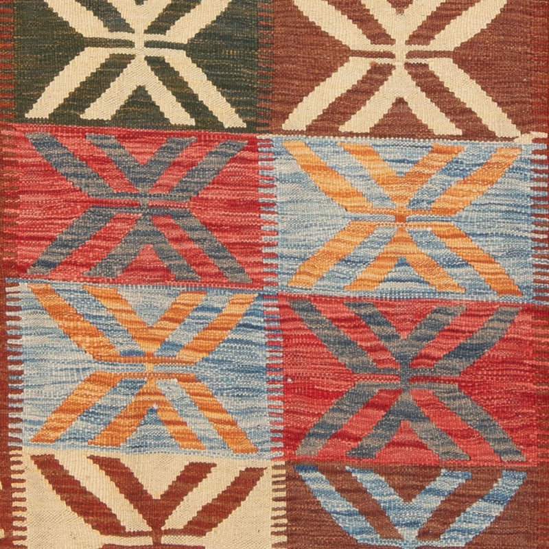 Kelim Carpet - Splash - 204 x 158 cm - flerfärgad