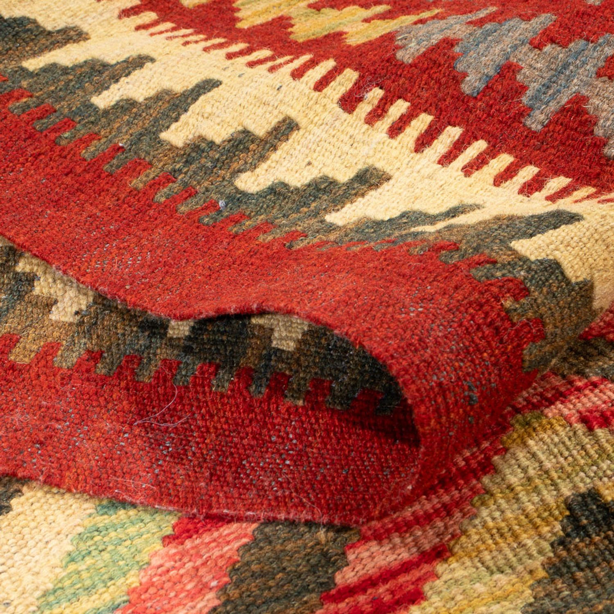 Runner Kelim Carpet - Splash - 402 x 91 cm - flerfärgad