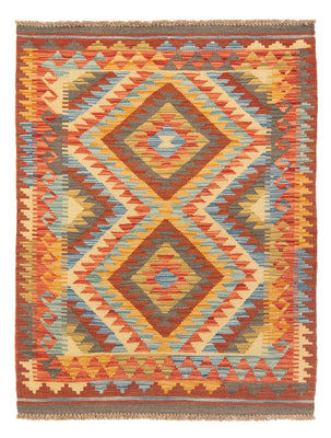 Kelim Carpet - Splash - 119 x 86 cm - flerfärgad