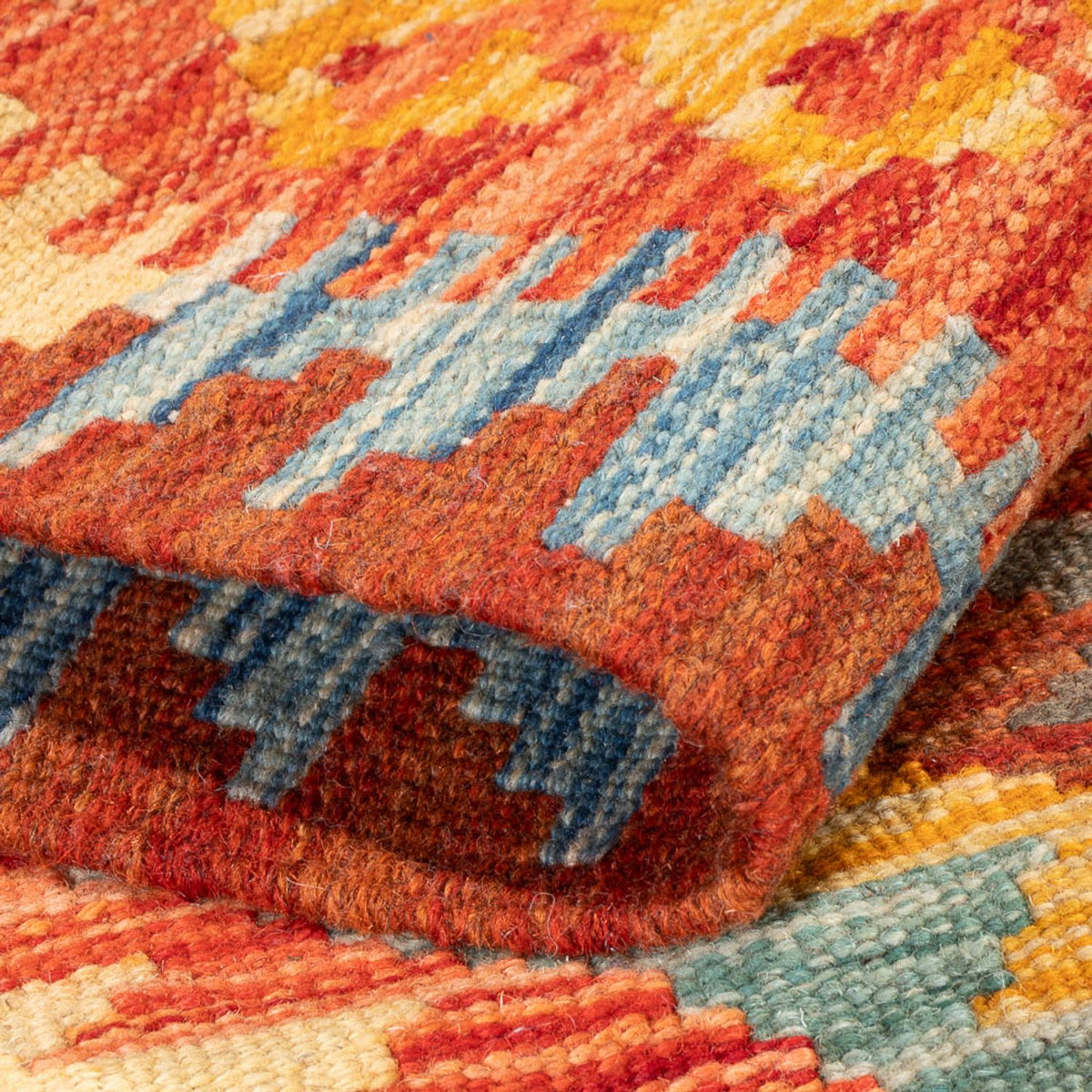 Kelim Carpet - Splash - 119 x 86 cm - flerfärgad