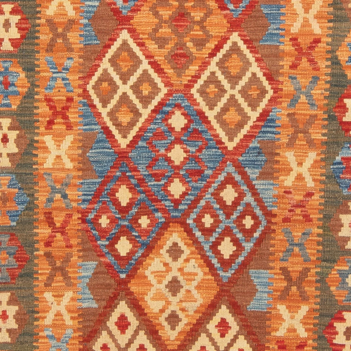 Runner Kelim Carpet - Splash - 206 x 104 cm - flerfärgad